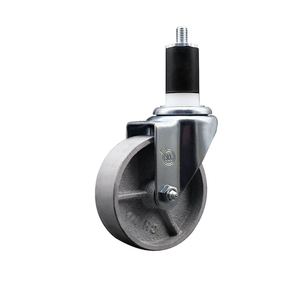 4'' Semi Steel Wheel Swivel 1-1/2'' Expanding Stem Caster